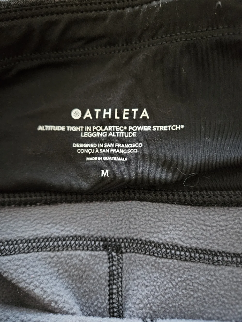 Athleta Fleece-Lined Leggings - Picture 3 of 3